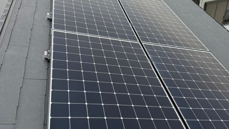 蟹江町　S様 太陽光発電システム設置