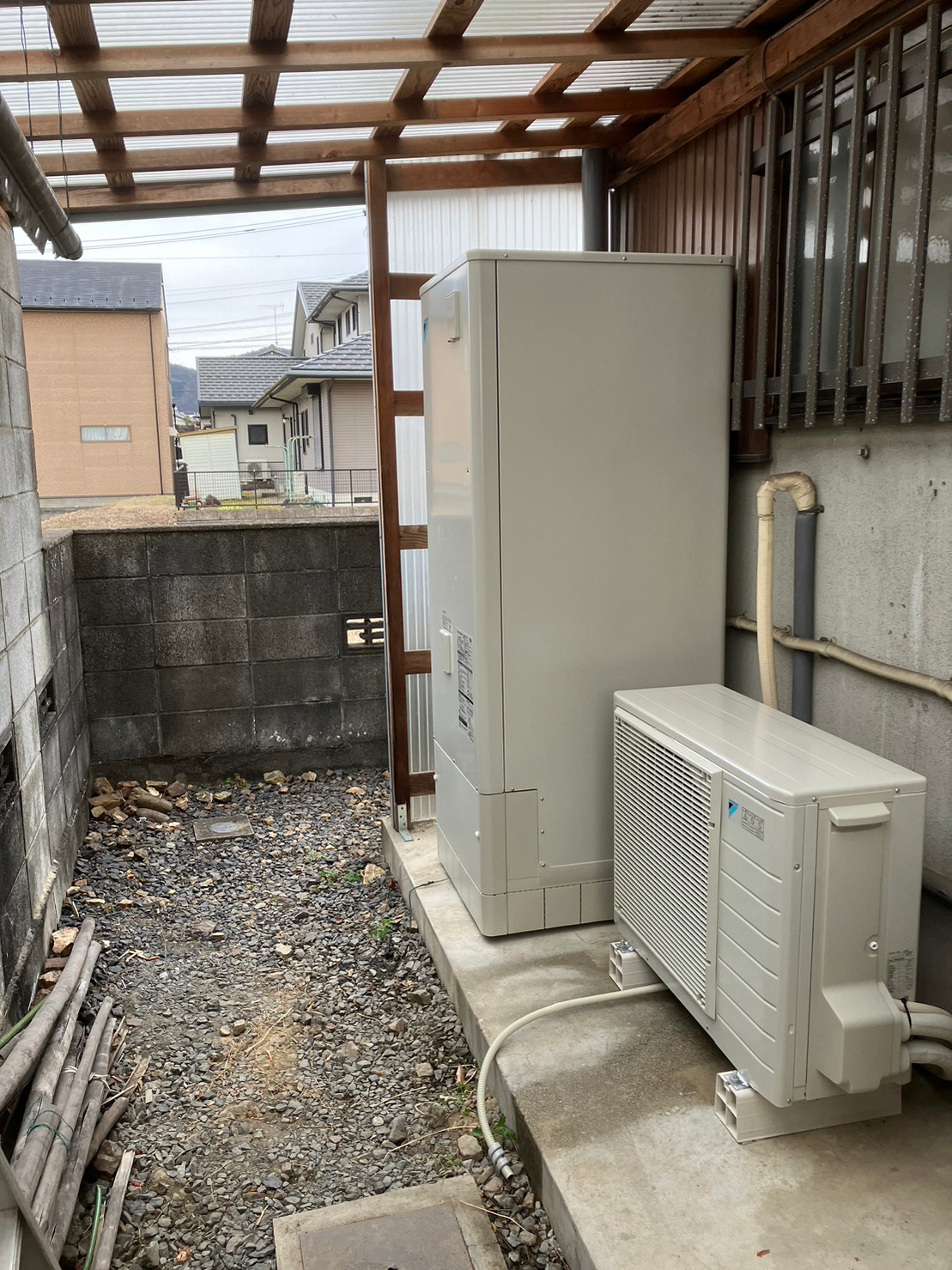 岐阜市 K様 蓄電池・エコキュート設置